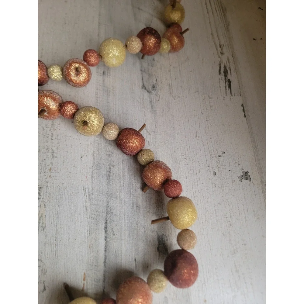 Unique apple garland Thanksgiving fall hanging wall home decor fruit string